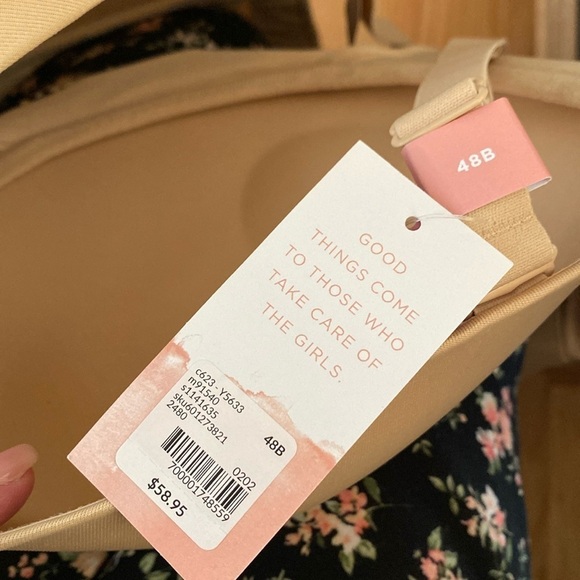 NWT Cacique Comfort Bliss Lightly Lined Multi-Way Strapless Bra 48B, 42C Nude - Picture 12 of 12